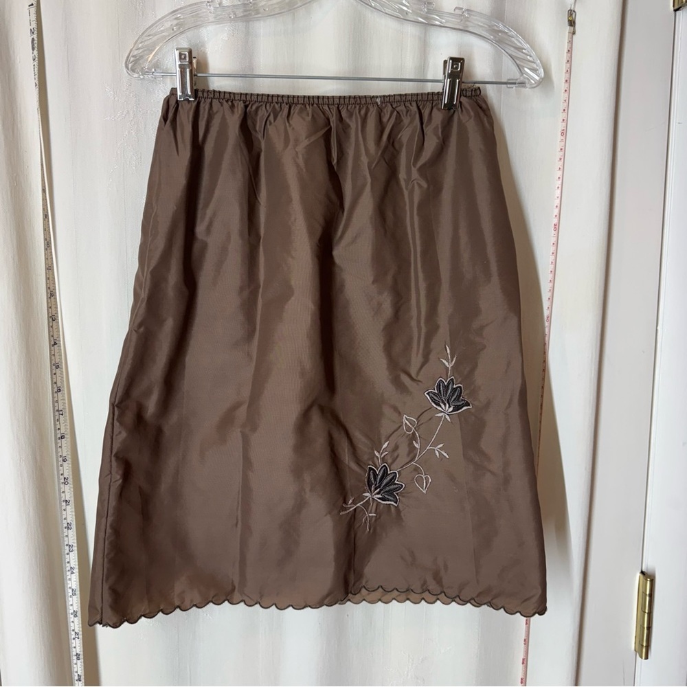 Vintage Embroidered Half Slip